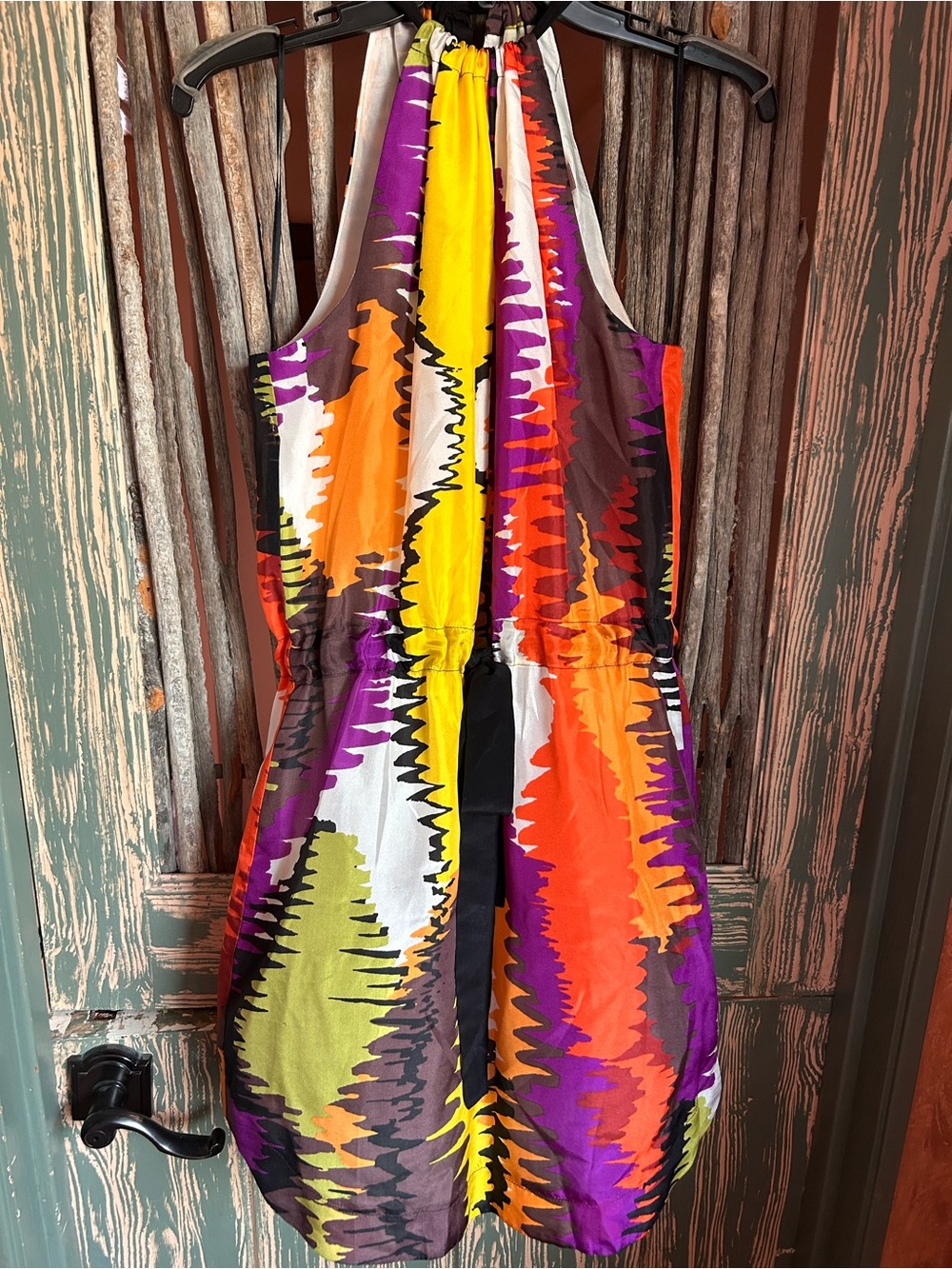 Trina Turk Bold Patterned Silk Dress